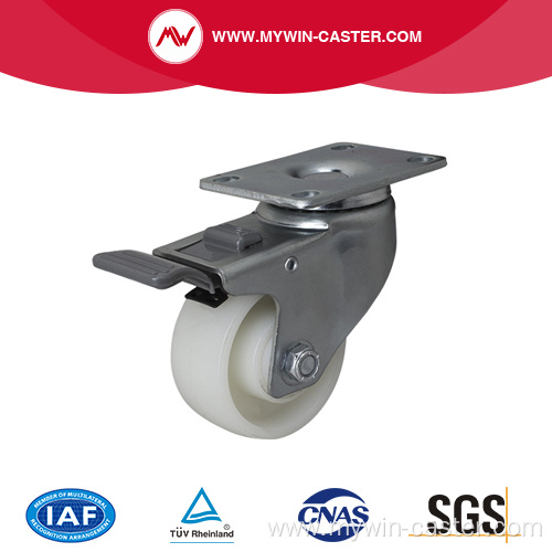 Medium 3 Inch 130Kg Plate Brake PA Caster